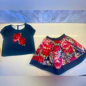 Flowered Monsoon London kids dress